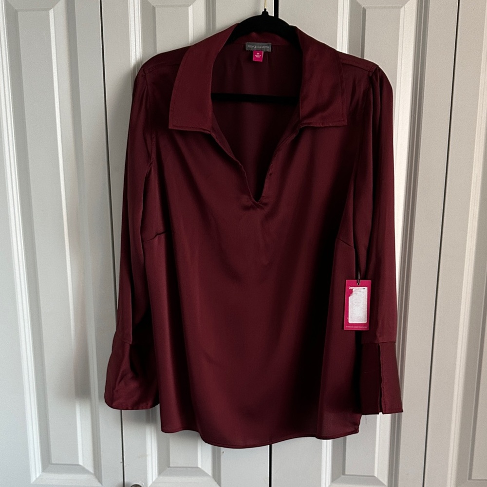 Vince Camuto Burgundy Blouse